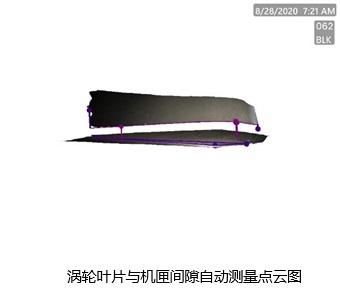 3DPM-渦輪葉片與機匣間隙自動(dòng)測量點(diǎn)云圖